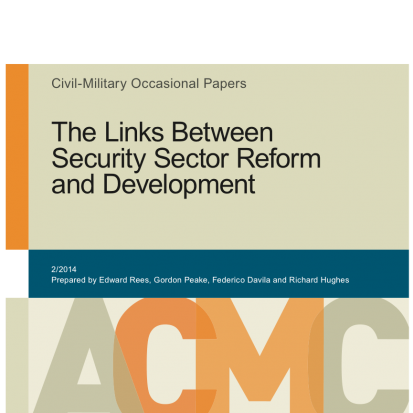 'The Links Between Security Sector Reform and Development' report now published