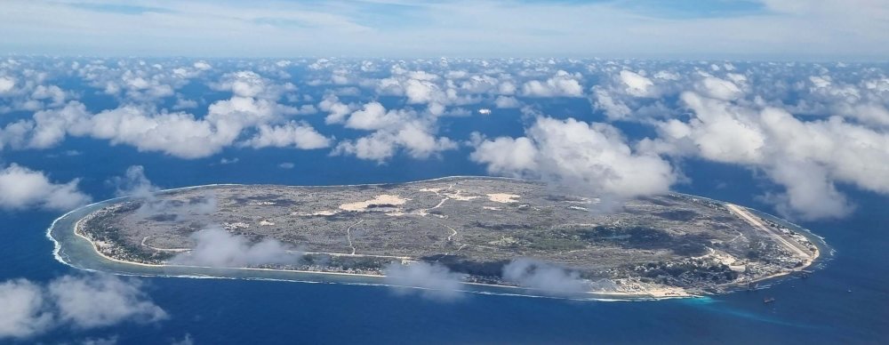 An aerial view of Naoero, the Pacific island nation formerly known as Nauru (Source: Facebook)