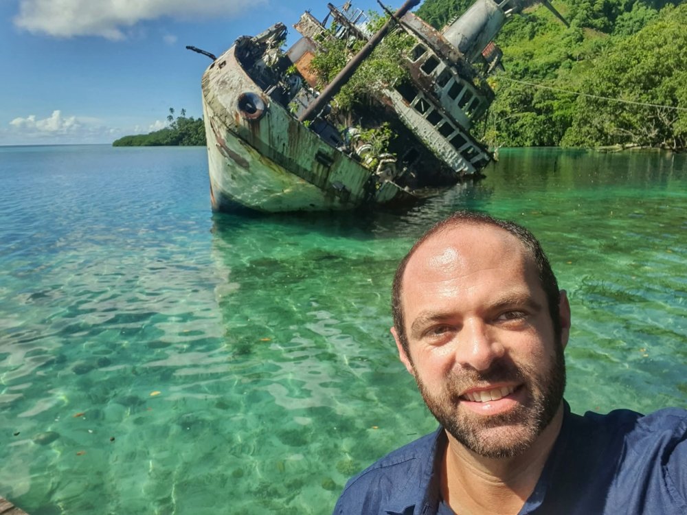 David at Roderik Bay in Solomon Islands