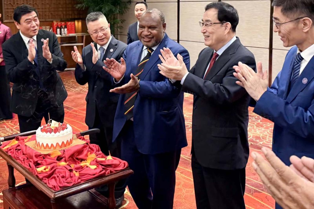 PNG Prime Minister James Marape in China earlier this year (Source: Facebook)