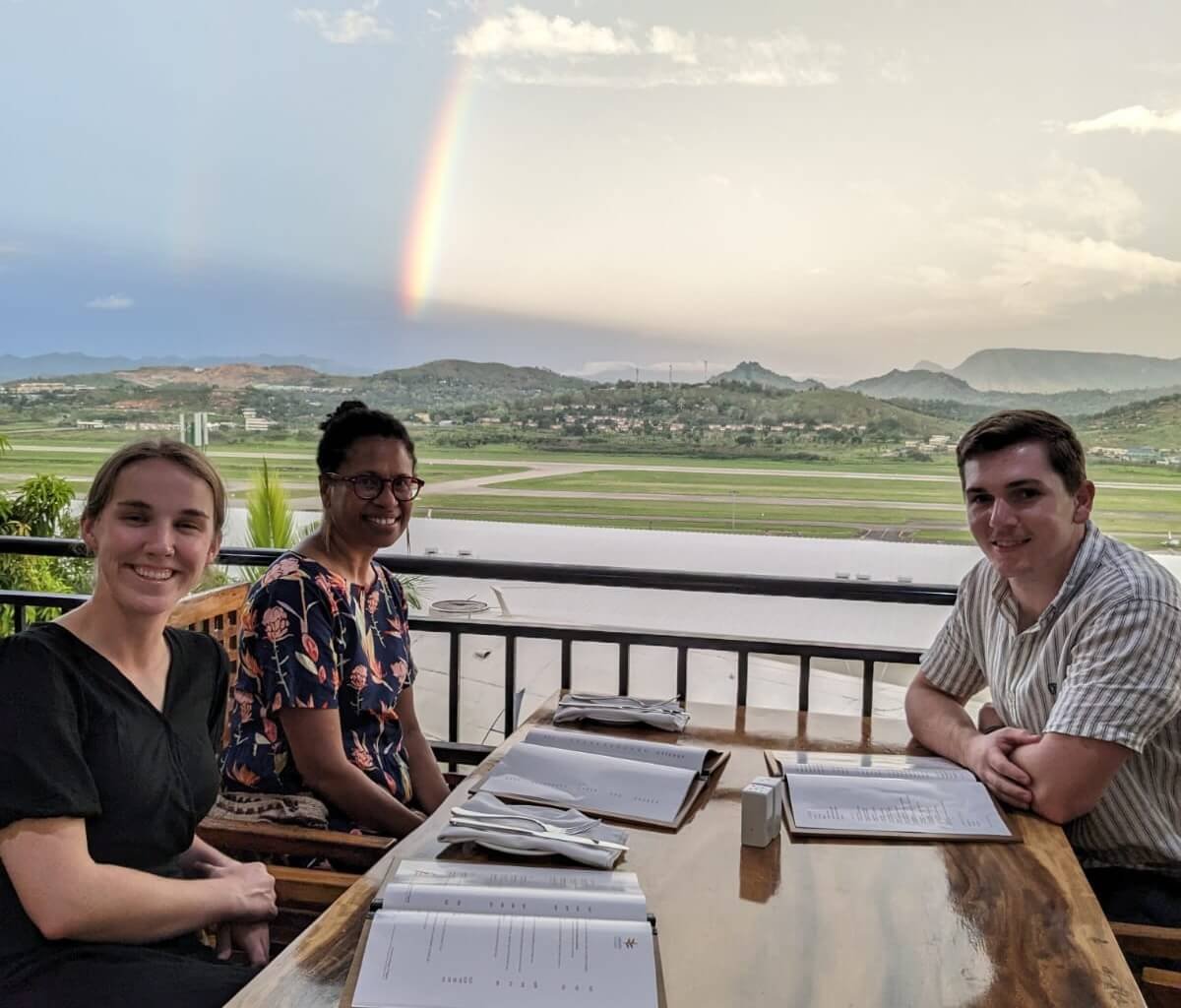 Kate, Almah, and Ellis on a recent PNG fieldtrip
