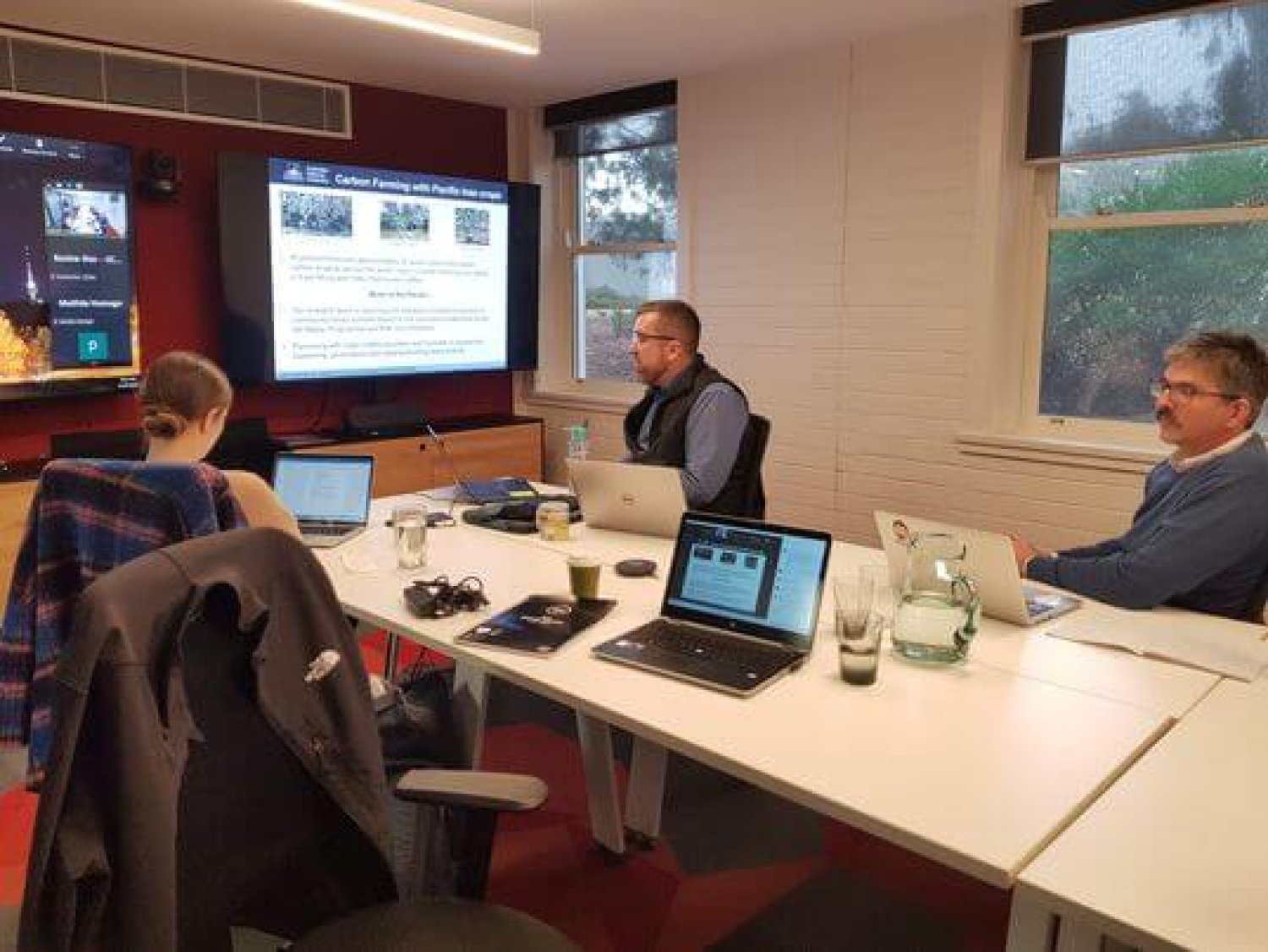 The project team facilitating the remote workshop