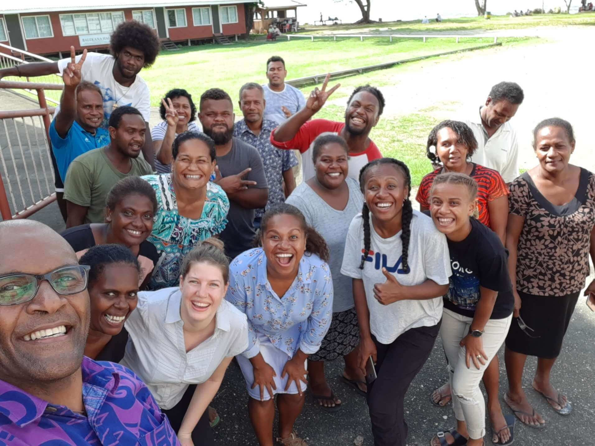 Research team end of training photo