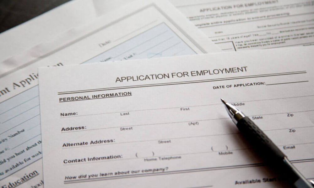 Employment application