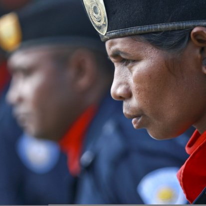 Police officers in Timor Leste